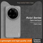 For Xiaomi 15 Ultra imak Ruiyi Series Cloth Texture PU + PC Phone Case(Light Grey) - 3