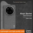 For Xiaomi 15 Ultra imak Ruiyi Series Cloth Texture PU + PC Phone Case(Dark Grey) - 3