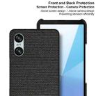 For Sony Xperia 10 VI imak Ruiyi Series Cloth Texture PU + PC Phone Case(Black) - 3