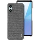 For Sony Xperia 10 VI imak Ruiyi Series Cloth Texture PU + PC Phone Case(Dark Grey) - 1