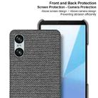 For Sony Xperia 10 VI imak Ruiyi Series Cloth Texture PU + PC Phone Case(Dark Grey) - 3