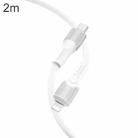 hoco X106 USB-C / Type-C to 8 Pin Big Bull PD Charging Data Cable, Length:2m(White) - 1