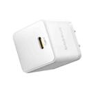 Baseus 1C 20W Type-C Palm Fast Charger, Plug:US Plug(White) - 2