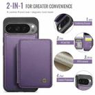 For Google Pixel 9 Pro XL JEEHOOD J05 Business Magnetic Style RFID Leather Phone Case(Purple) - 2