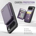 For Google Pixel 9 Pro XL JEEHOOD J05 Business Magnetic Style RFID Leather Phone Case(Purple) - 3