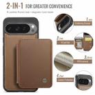 For Google Pixel 9 Pro XL JEEHOOD J05 Business Magnetic Style RFID Leather Phone Case(Brown) - 2