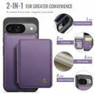 For Google Pixel 9 / 9 Pro JEEHOOD J05 Business Magnetic Style RFID Leather Phone Case(Purple) - 2