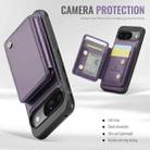 For Google Pixel 9 / 9 Pro JEEHOOD J05 Business Magnetic Style RFID Leather Phone Case(Purple) - 3