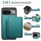 For Google Pixel 9 / 9 Pro JEEHOOD J05 Business Magnetic Style RFID Leather Phone Case(Blue Green) - 2