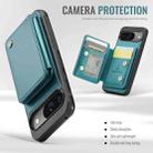 For Google Pixel 9 / 9 Pro JEEHOOD J05 Business Magnetic Style RFID Leather Phone Case(Blue Green) - 3