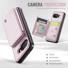 For Google Pixel 9a JEEHOOD J05 Business Magnetic Style RFID Leather Phone Case(Pink) - 3