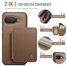 For Google Pixel 9a JEEHOOD J05 Business Magnetic Style RFID Leather Phone Case(Brown) - 2