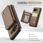 For Google Pixel 9a JEEHOOD J05 Business Magnetic Style RFID Leather Phone Case(Brown) - 3
