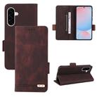 For Samsung Galaxy A56 Magnetic Clasp Leather Phone Case(Brown) - 1