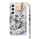 For Samsung Galaxy A16 5G 3D Painted Leather Phone Case(Two Loving Cats) - 3