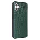 For Samsung Galaxy A06 Carbon Fiber Texture Flip Leather Phone Case(Green) - 3