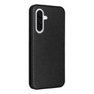 For Samsung Galaxy A36 Carbon Fiber Texture Flip Leather Phone Case(Black) - 3