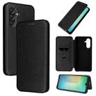 For Samsung Galaxy A26 5G Carbon Fiber Texture Flip Leather Phone Case(Black) - 1