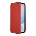 For Samsung Galaxy A56 5G Carbon Fiber Texture Flip Leather Phone Case(Brown) - 2