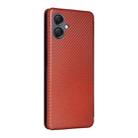 For Samsung Galaxy A07 4G Carbon Fiber Texture Flip Leather Phone Case(Brown) - 3