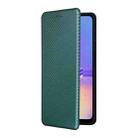 For Samsung Galaxy A07 4G Carbon Fiber Texture Flip Leather Phone Case(Green) - 2