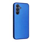 For Samsung Galaxy A17 5G Carbon Fiber Texture Flip Leather Phone Case(Blue) - 3