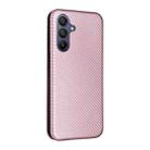 For Samsung Galaxy A17 5G Carbon Fiber Texture Flip Leather Phone Case(Pink) - 3