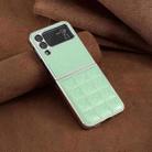 For Samsung Galaxy Z Flip4 Electroplating Square Glitter PU Phone Case(Green) - 2