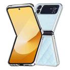 For Samsung Galaxy Z Flip3 Electroplating Rhombic Glitter PU Phone Case(Light Blue) - 3
