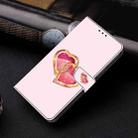 For Google Pixel 9 Pro XL Crystal Painted Leather Phone case(Love Peach) - 2