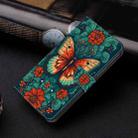 For Google Pixel 9 Pro XL Crystal Painted Leather Phone case(Flower Butterfly) - 2