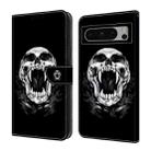 For Google Pixel 9 Pro XL Crystal Painted Leather Phone case(Skull) - 1