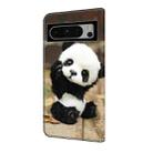 For Google Pixel 9 Pro XL Crystal Painted Leather Phone case(Panda) - 3