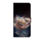 For iPhone 16 Pro Max Crystal Painted Leather Phone case(Peony) - 3