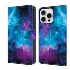 For iPhone 16 Pro Crystal Painted Leather Phone case(Starry Sky) - 1