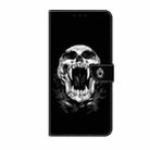 For iPhone 16 Plus Crystal Painted Leather Phone case(Skull) - 3