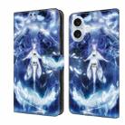 For iPhone 16 Plus Crystal Painted Leather Phone case(Magic Fairy) - 1