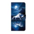 For Samsung Galaxy S24 FE 5G Crystal Painted Leather Phone case(White Horse) - 3