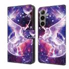 For Samsung Galaxy S24 FE 5G Crystal Painted Leather Phone case(Unicorn) - 1