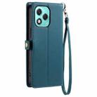 For Honor 400 Lite Wallet Multi-card Slot Leather Phone Case with Lanyard(Green) - 3