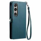 For Sony Xperia 1 VI Wallet Multi-card Slot Leather Phone Case with Lanyard(Green) - 3