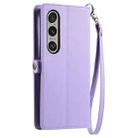 For Sony Xperia 1 VI Wallet Multi-card Slot Leather Phone Case with Lanyard(Purple) - 3