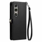 For Sony Xperia 1 VI Wallet Multi-card Slot Leather Phone Case with Lanyard(Black) - 3