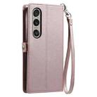 For Sony Xperia 1 VII Wallet Multi-card Slot Leather Phone Case with Lanyard(Rose Gold) - 3