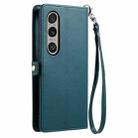 For Sony Xperia 1 VII Wallet Multi-card Slot Leather Phone Case with Lanyard(Green) - 3