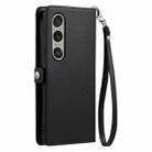 For Sony Xperia 1 VII Wallet Multi-card Slot Leather Phone Case with Lanyard(Black) - 3
