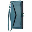 For Motorola Edge 50 Neo Wallet Multi-card Slot Leather Phone Case with Lanyard(Green) - 2