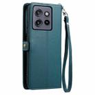 For Motorola Edge 50 Neo Wallet Multi-card Slot Leather Phone Case with Lanyard(Green) - 3