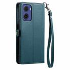 For Motorola Moto G05 Wallet Multi-card Slot Leather Phone Case with Lanyard(Green) - 3