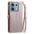 For Motorola Edge 60 Fusion Wallet Multi-card Slot Leather Phone Case with Lanyard(Rose Gold) - 3